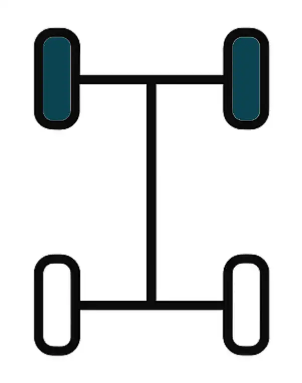 Drivetrain: Front Wheel Drive Icon