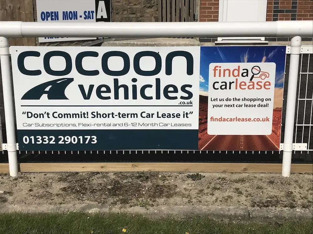 Cocoon Vehicles Advertising Board at Belper Football Club