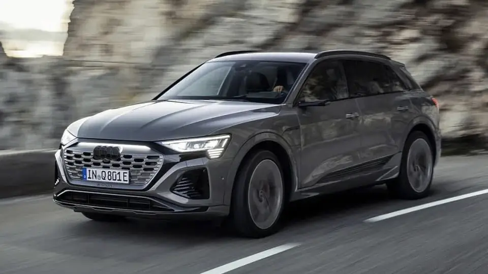 Audi Q8 E-Tron SUV in Grey