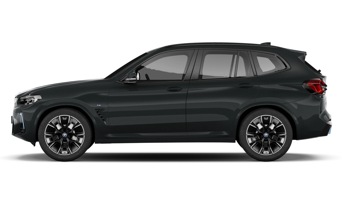 BMW iX3 SUV in Black Side View